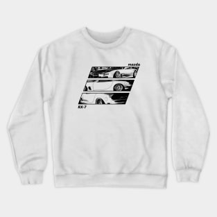 MAZDA RX-7 FD Black 'N White Archive 2 Crewneck Sweatshirt